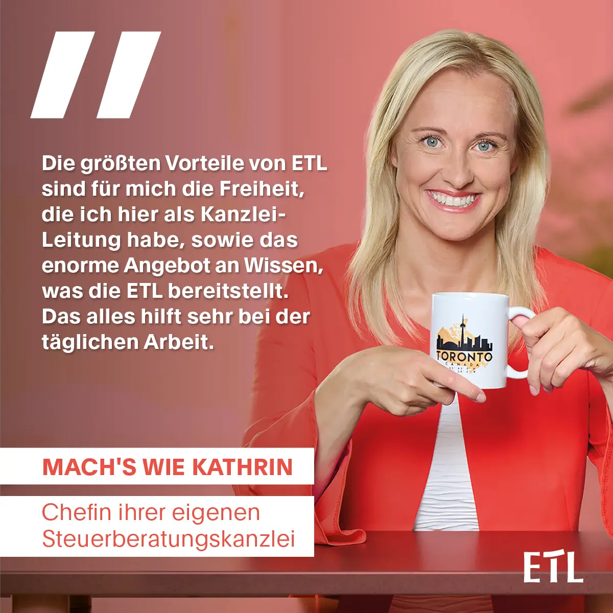 Zitatbild von Kathrin zur Machs Wie Kampagne