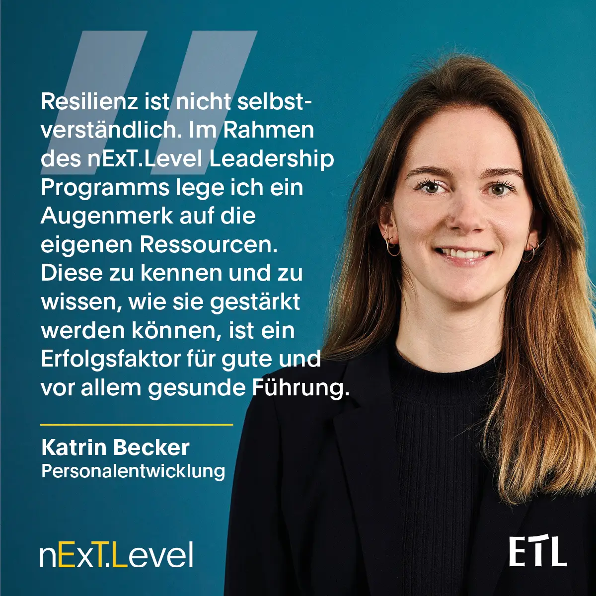 Zitatbild von Axel Feldmann zum Next Level Entwicklungsprogramm